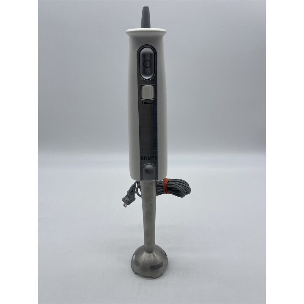 KRUPS White Immersion Blender GPA30842- 6 Speed LCD Display